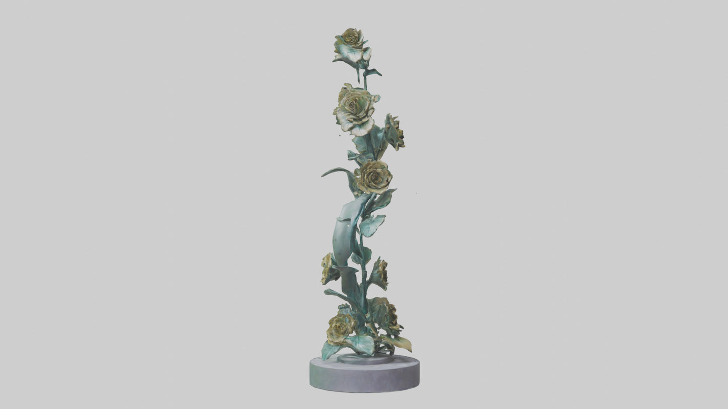 3D model Flora Spiral statue model VR / AR / low-poly