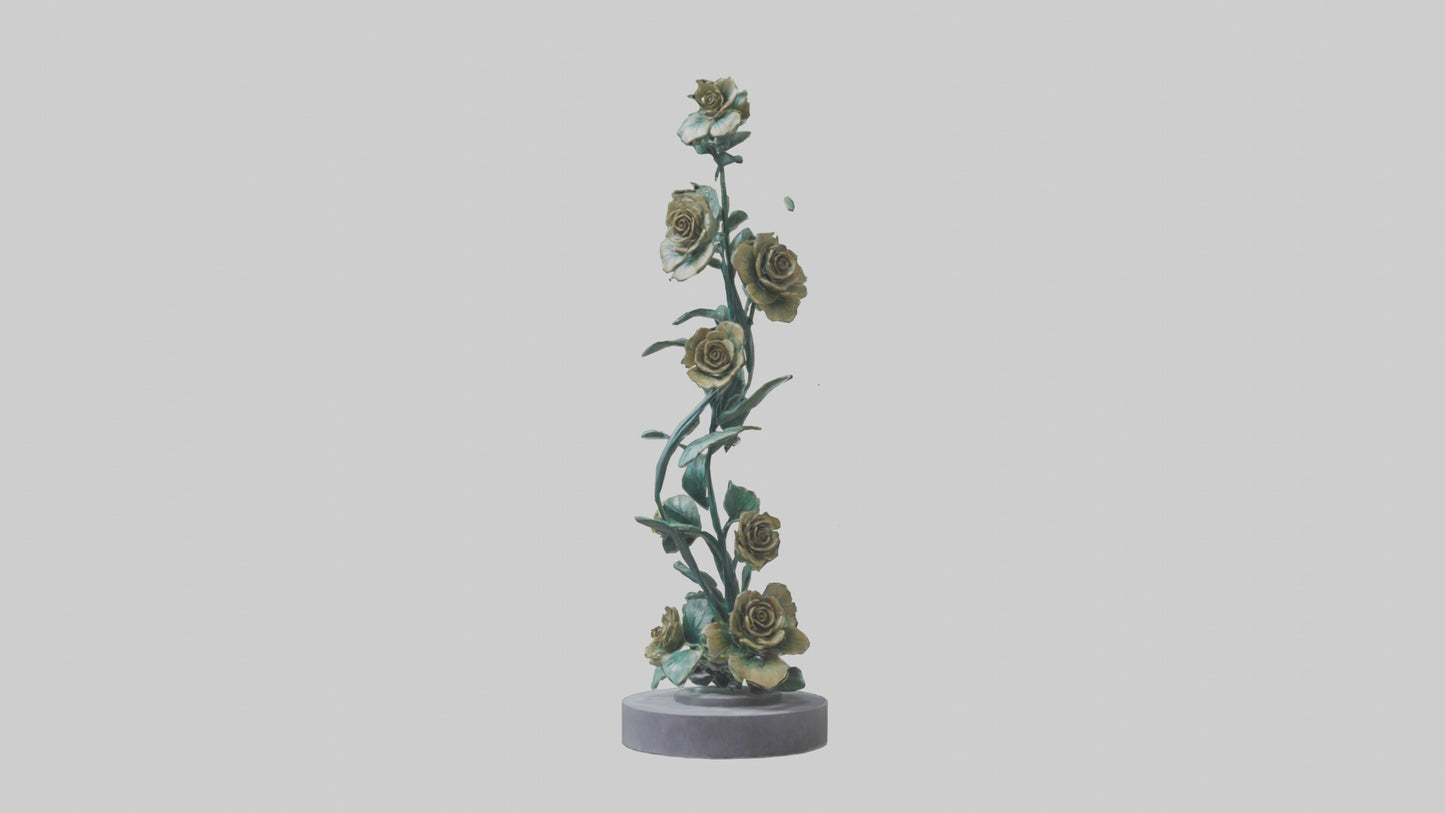 3D model Flora Spiral statue model VR / AR / low-poly