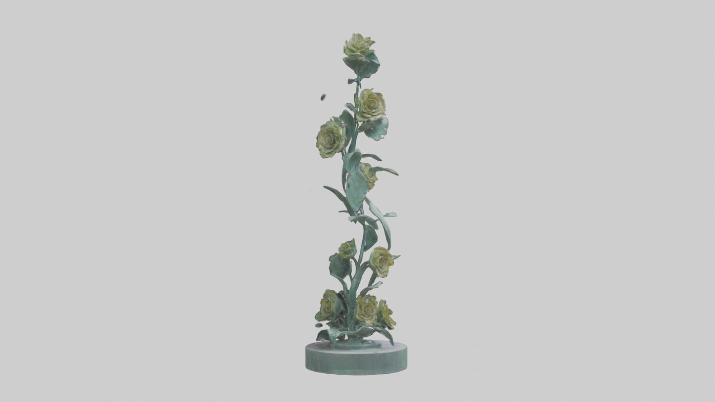 3D model Flora Spiral statue model VR / AR / low-poly