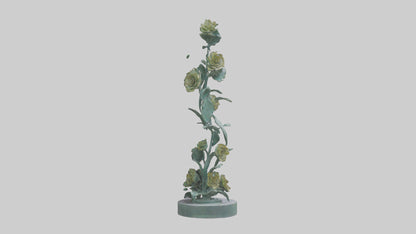 3D model Flora Spiral statue model VR / AR / low-poly