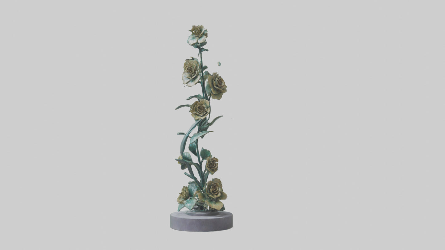 3D model Flora Spiral statue model VR / AR / low-poly