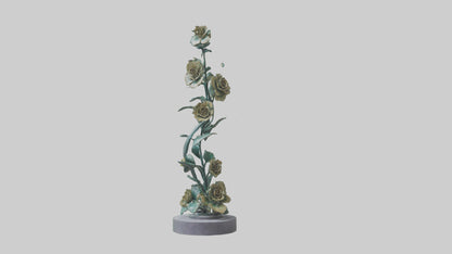 3D model Flora Spiral statue model VR / AR / low-poly