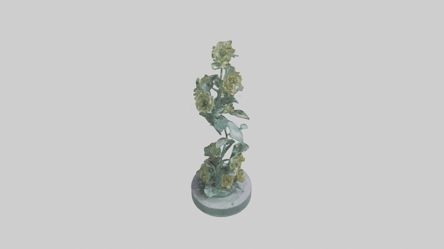3D model Flora Spiral statue model VR / AR / low-poly