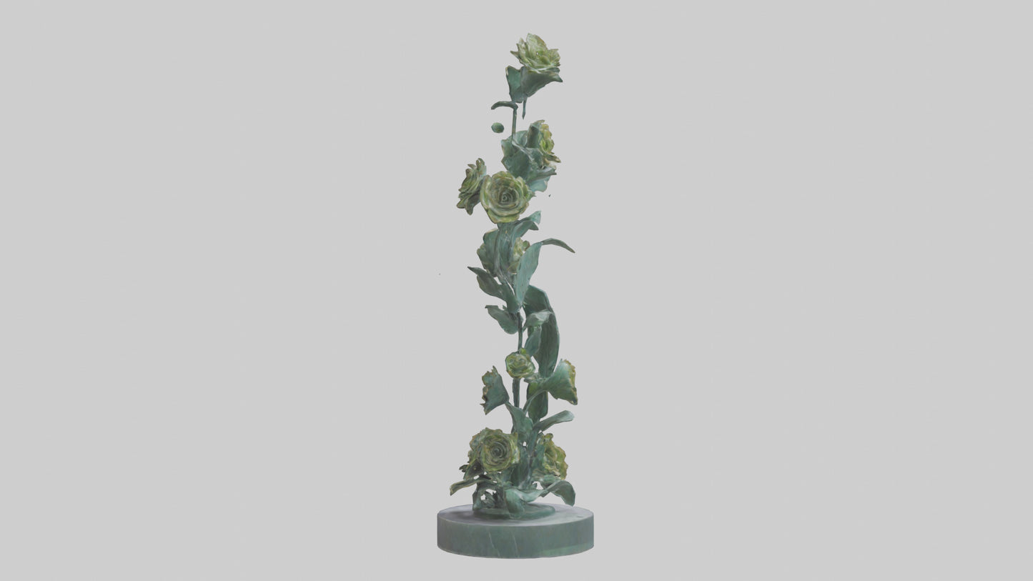 3D model Flora Spiral statue model VR / AR / low-poly