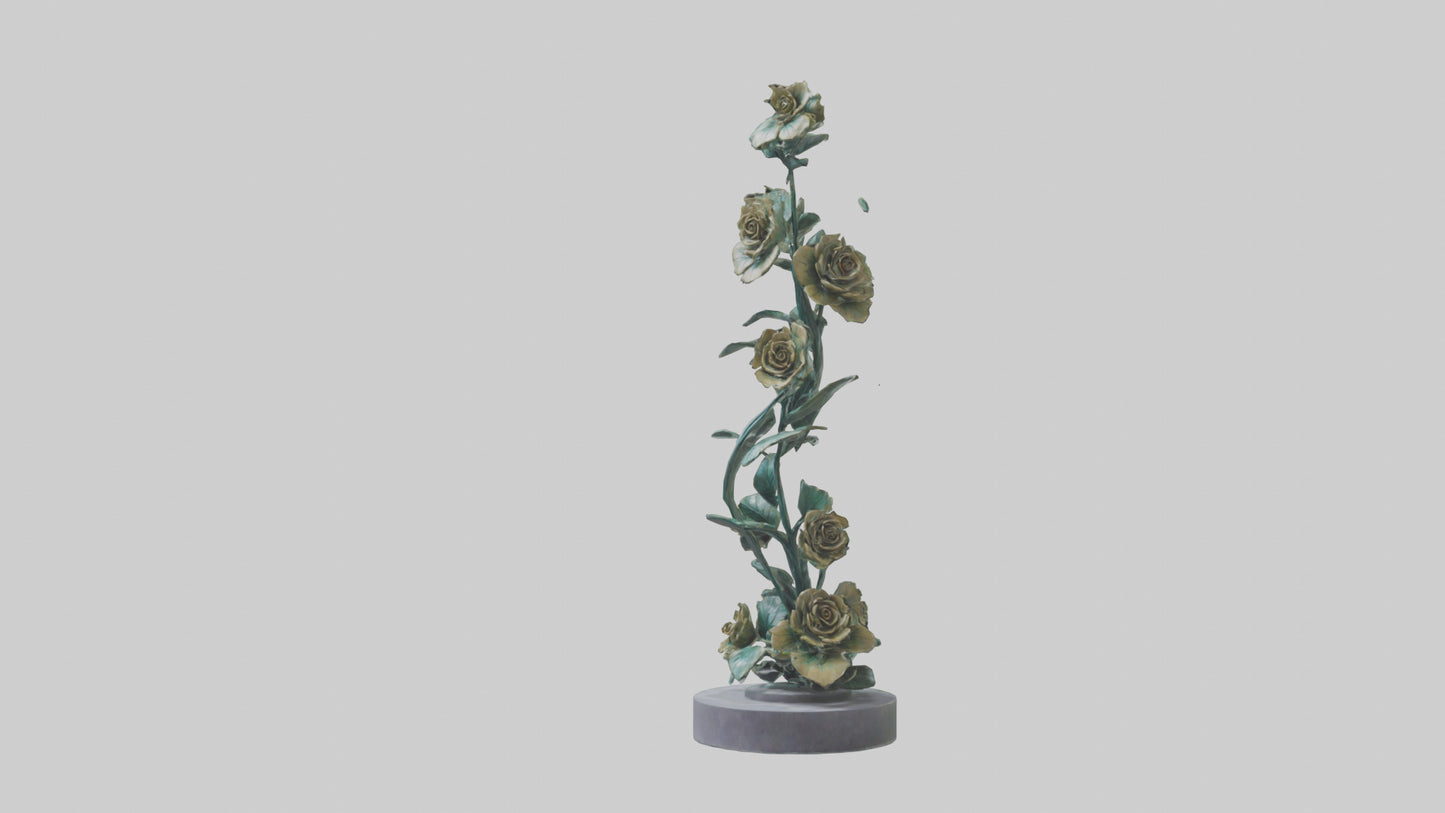 3D model Flora Spiral statue model VR / AR / low-poly