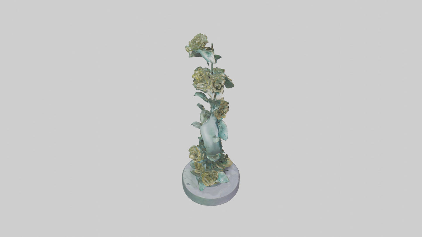 3D model Flora Spiral statue model VR / AR / low-poly