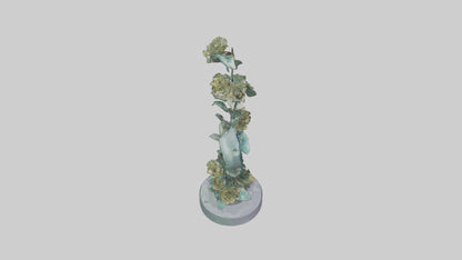 3D model Flora Spiral statue model VR / AR / low-poly