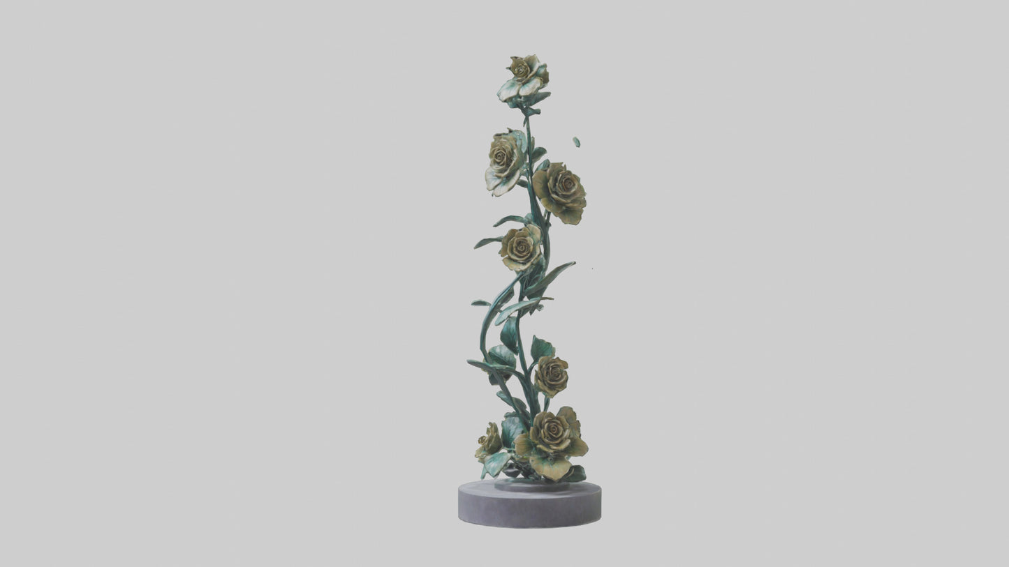 3D model Flora Spiral statue model VR / AR / low-poly