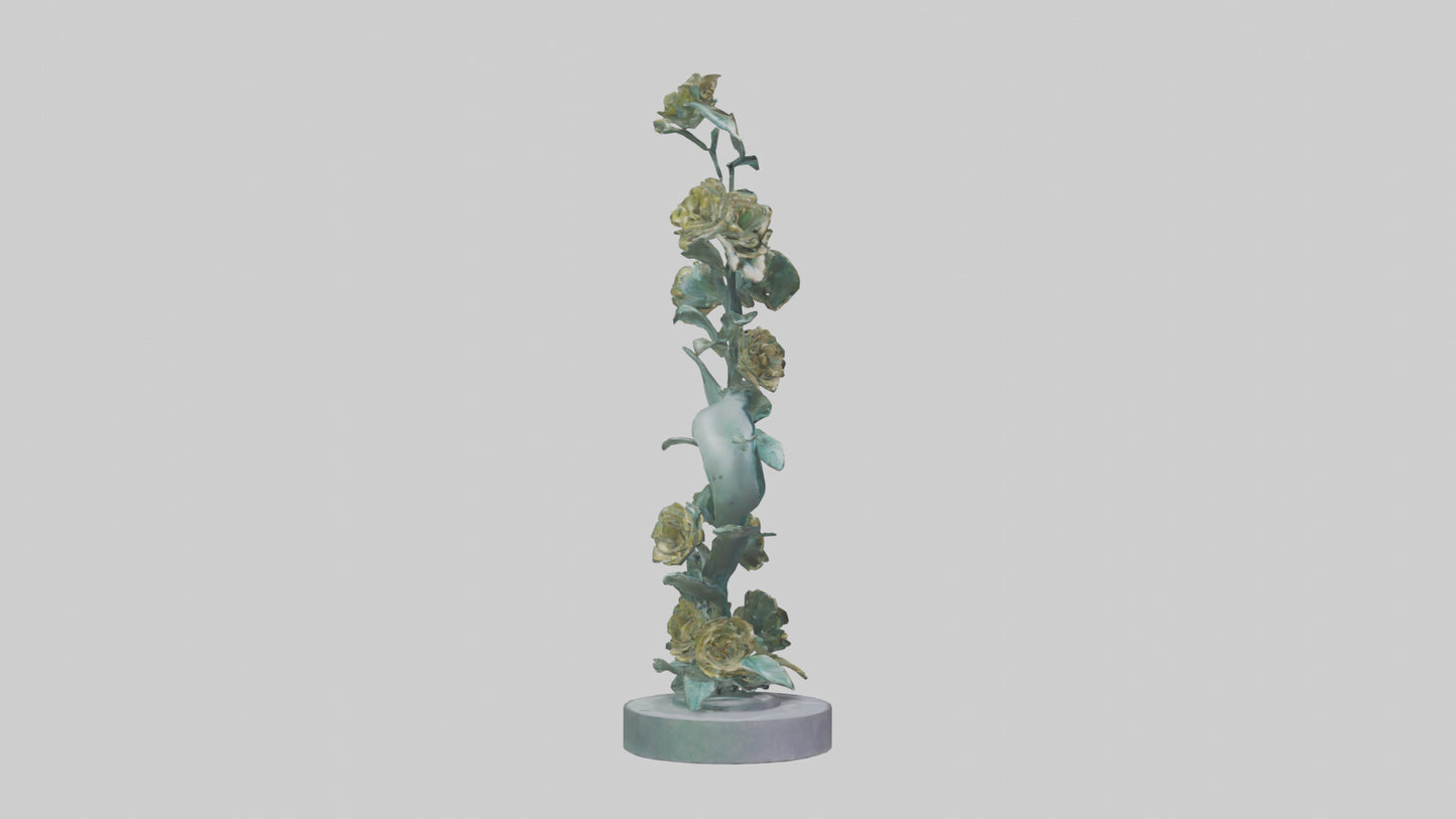 3D model Flora Spiral statue model VR / AR / low-poly