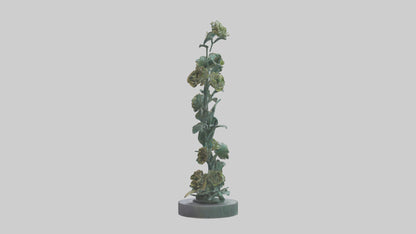 3D model Flora Spiral statue model VR / AR / low-poly