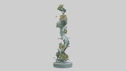 3D model Flora Spiral statue model VR / AR / low-poly