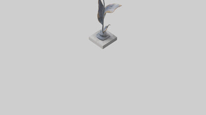 3D model Floral Form Sculpture statue model VR / AR / low-poly