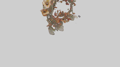 3D model Floral Twist Sculpture model VR / AR / low-poly