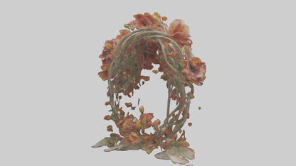 3D model Floral Twist Sculpture model VR / AR / low-poly