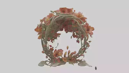 3D model Floral Twist Sculpture model VR / AR / low-poly
