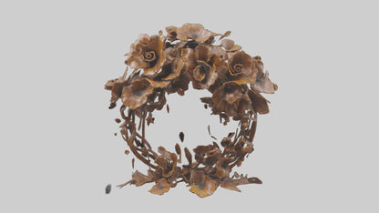3D model Floral Twist Sculpture model VR / AR / low-poly
