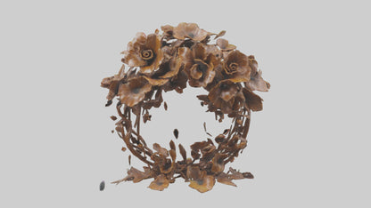 3D model Floral Twist Sculpture model VR / AR / low-poly