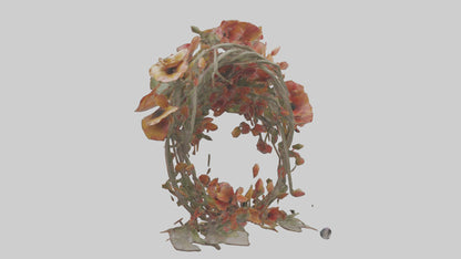 3D model Floral Twist Sculpture model VR / AR / low-poly