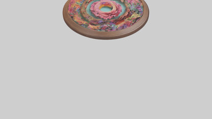 Floral wall art model 3D model