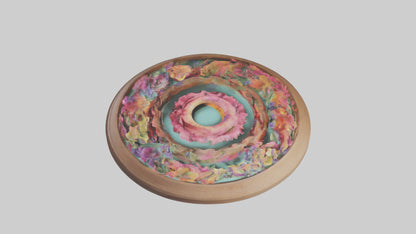 Floral wall art model 3D model