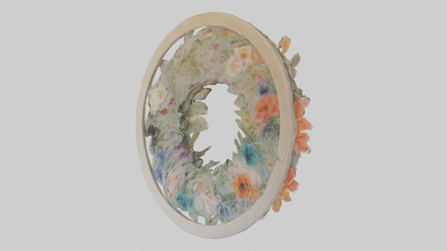 3D model Floral Wall Hangings VR / AR / low-poly