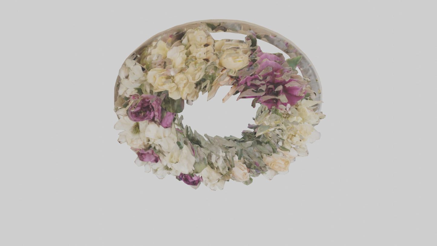 3D model Floral Wall Hangings VR / AR / low-poly