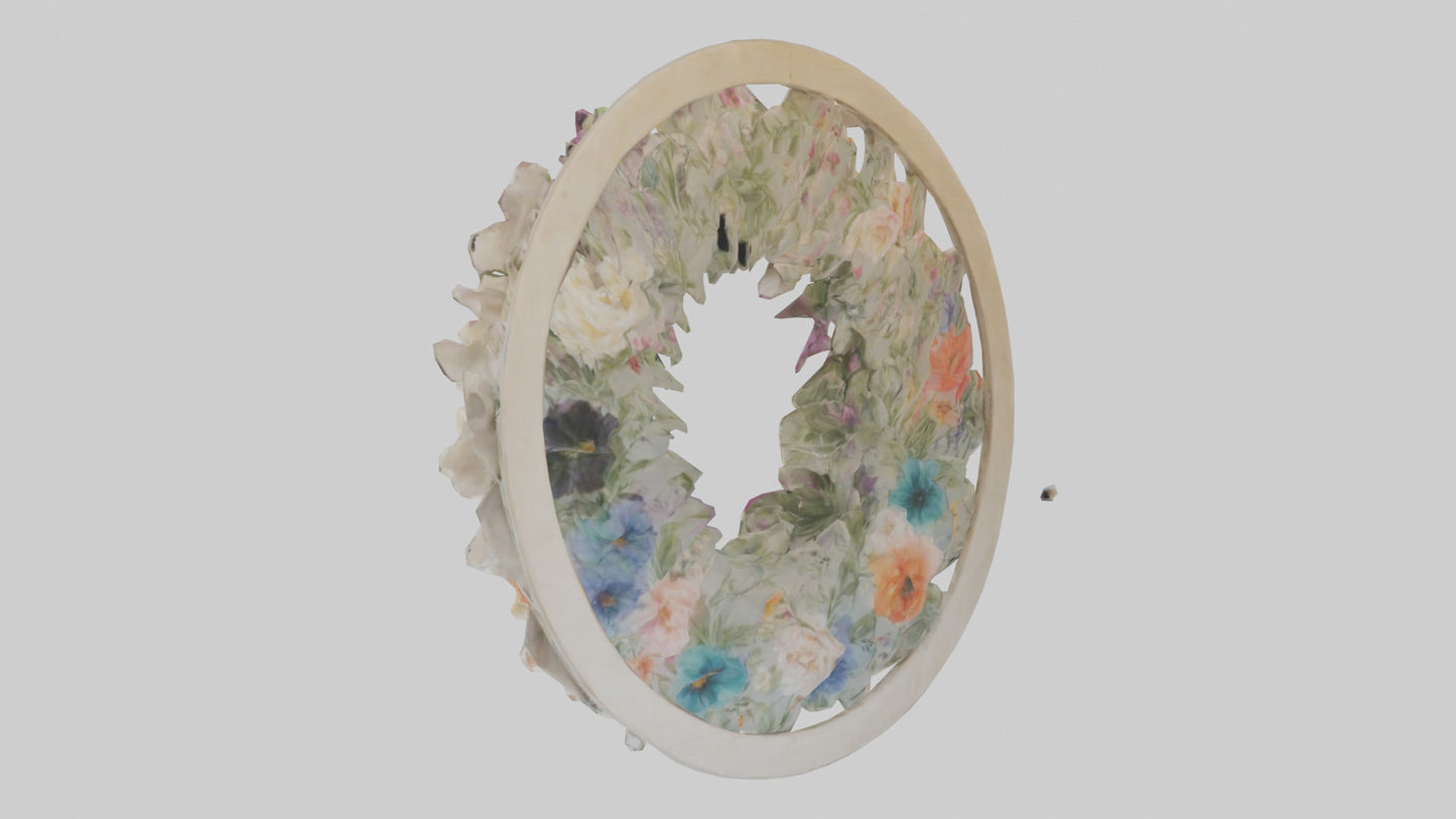 3D model Floral Wall Hangings VR / AR / low-poly