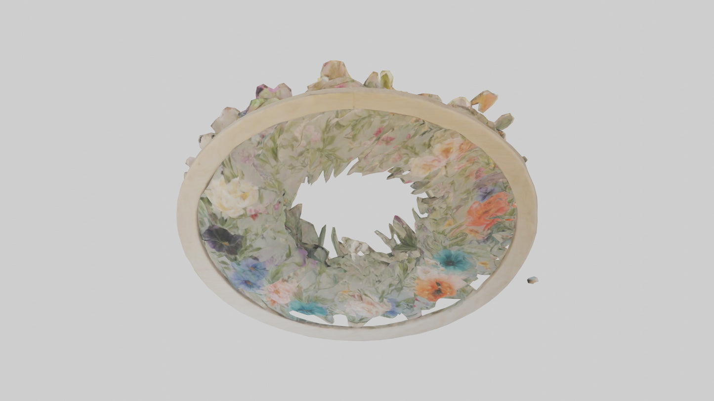 3D model Floral Wall Hangings VR / AR / low-poly