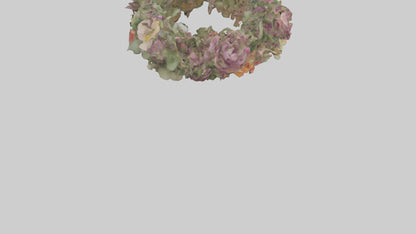 3D model Floral wreath model VR / AR / low-poly