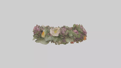 3D model Floral wreath model VR / AR / low-poly