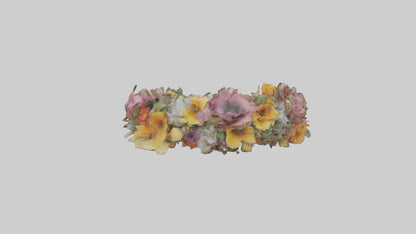 3D model Floral wreath model VR / AR / low-poly