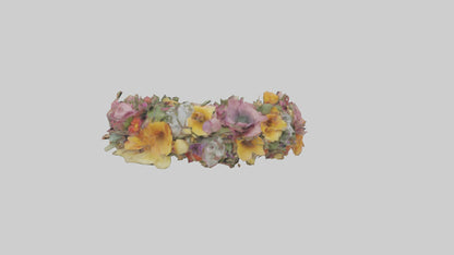 3D model Floral wreath model VR / AR / low-poly