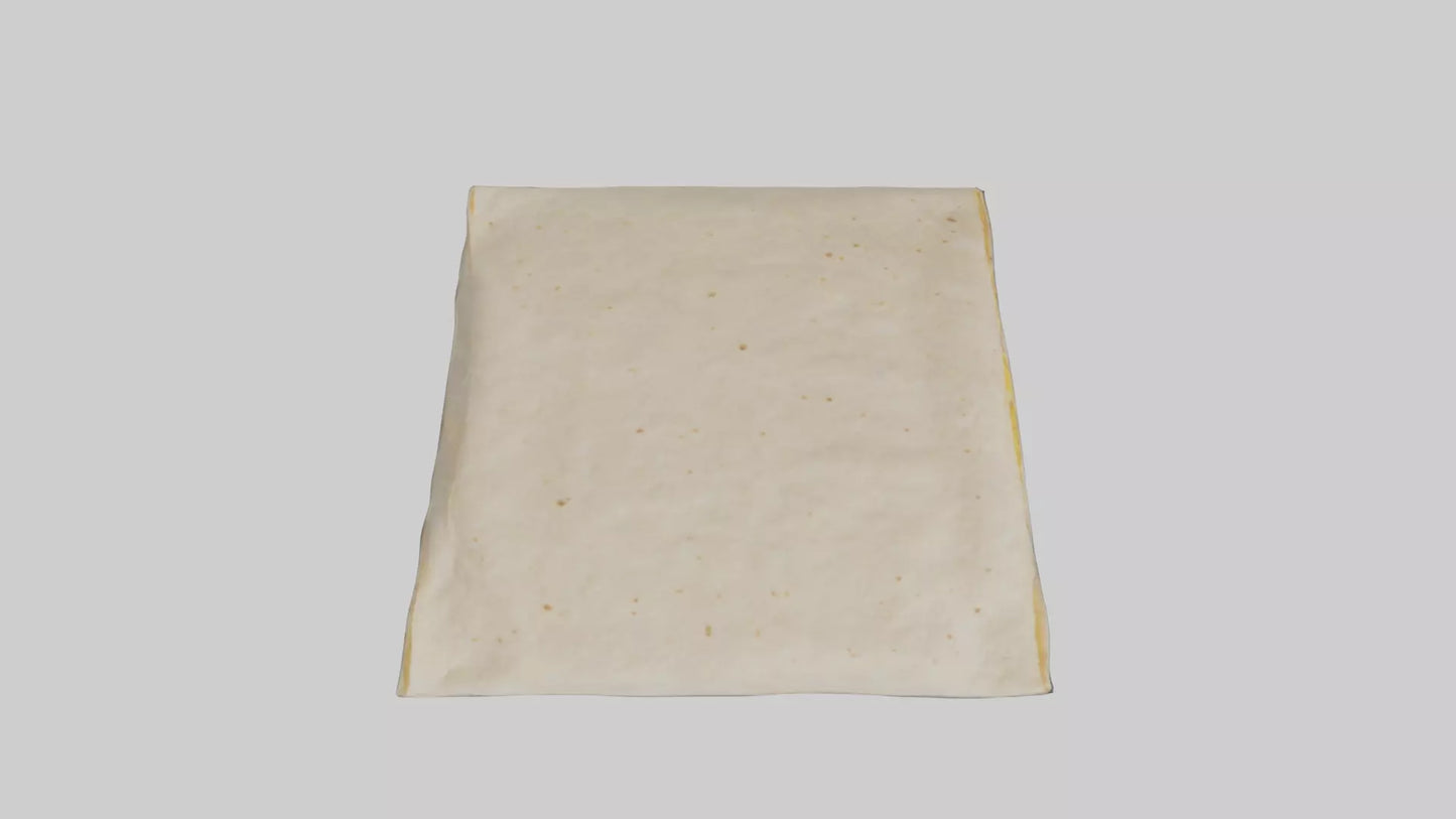 Flour Tortilla Pack model VR / AR / low-poly