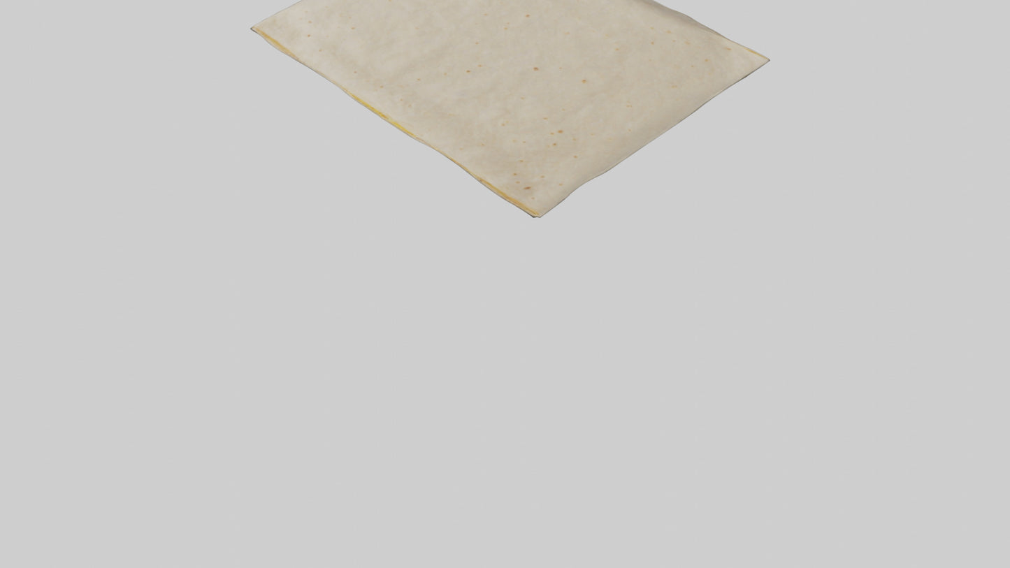 Flour Tortilla Pack model VR / AR / low-poly