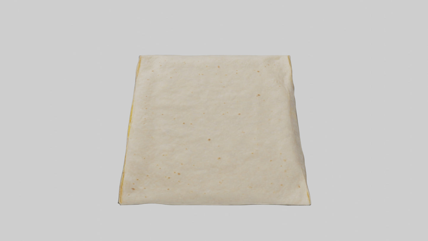 Flour Tortilla Pack model VR / AR / low-poly