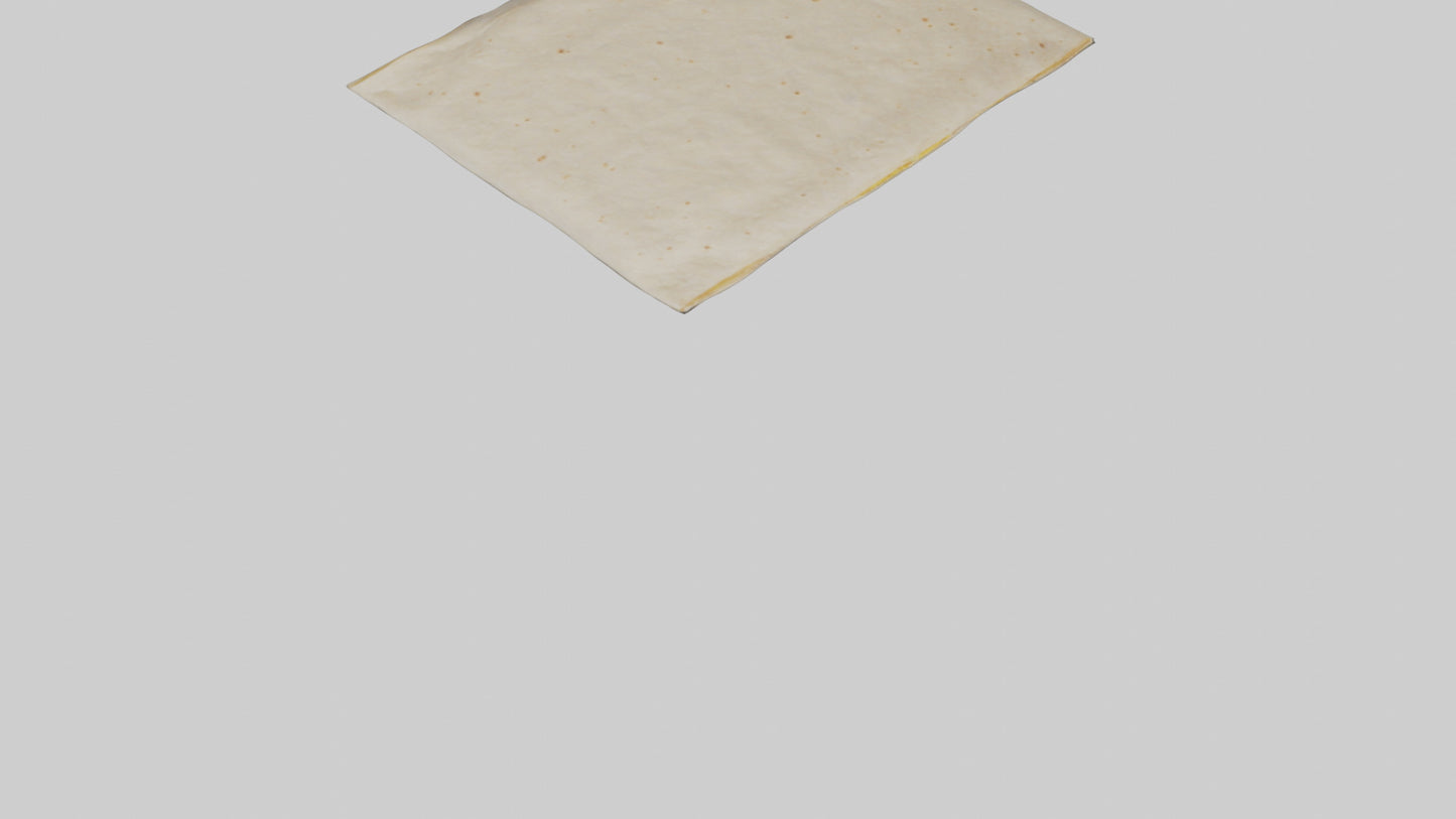 Flour Tortilla Pack model VR / AR / low-poly