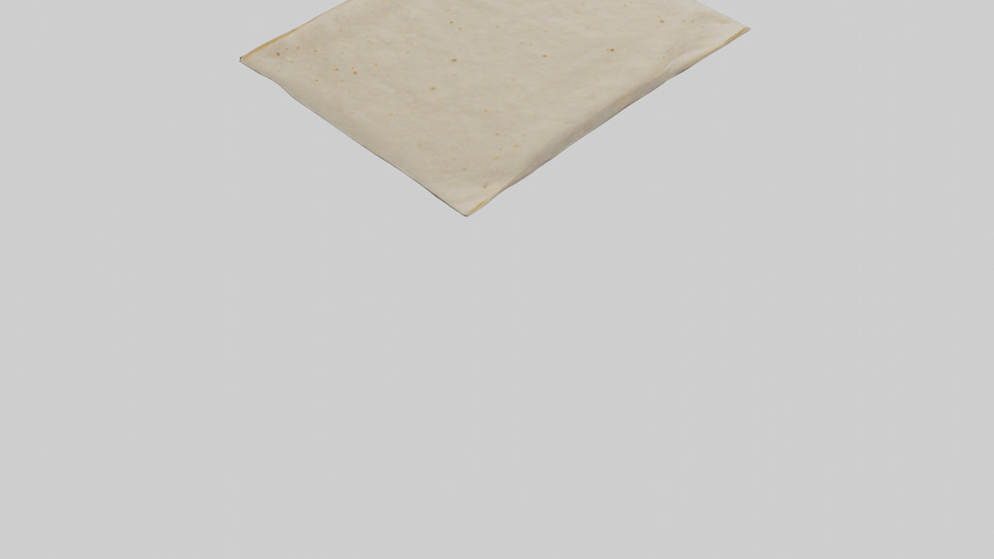 Flour Tortilla Pack model VR / AR / low-poly