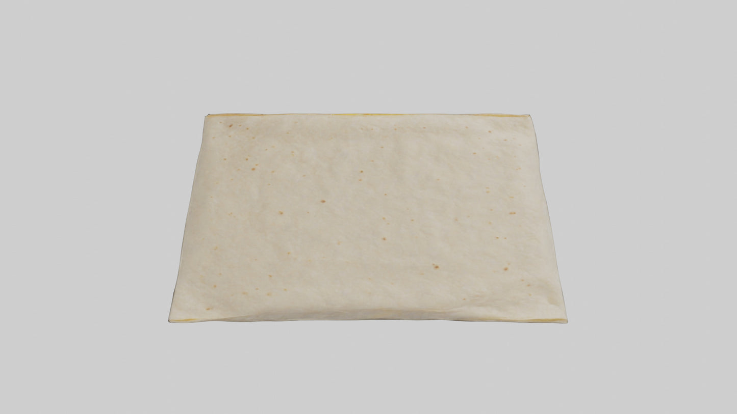 Flour Tortilla Pack model VR / AR / low-poly