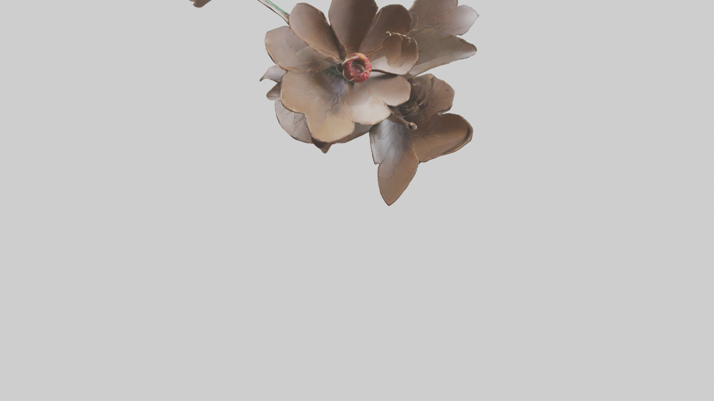 Flourishing Flower Sculpture model 3D model