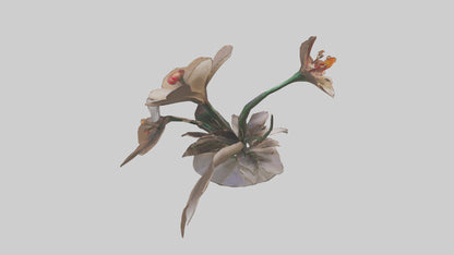 Flourishing Flower Sculpture model 3D model