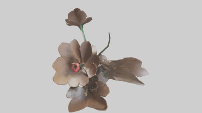 Flourishing Flower Sculpture model 3D model