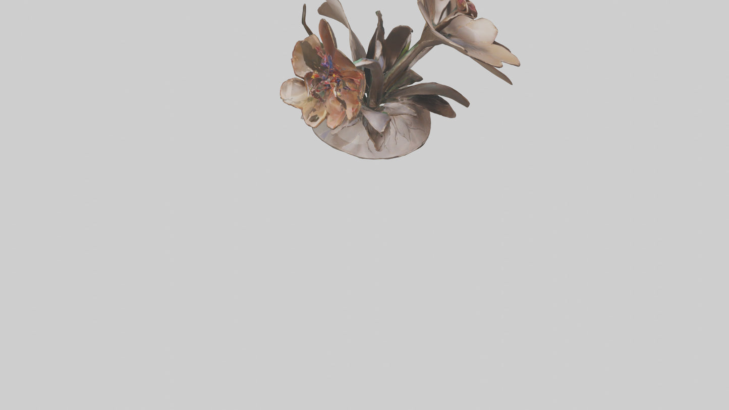 Flourishing Flower Sculpture model 3D model