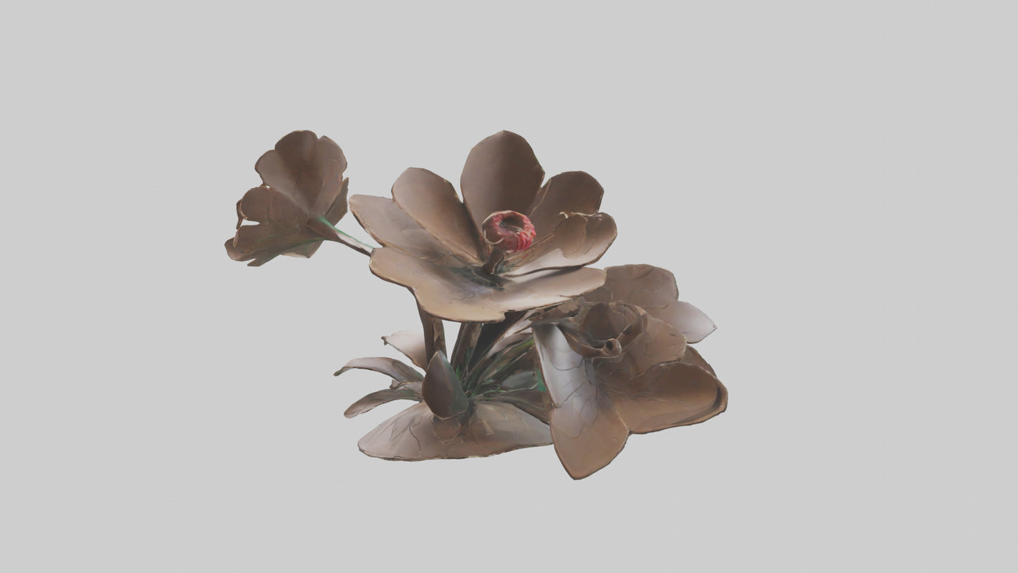 Flourishing Flower Sculpture model 3D model