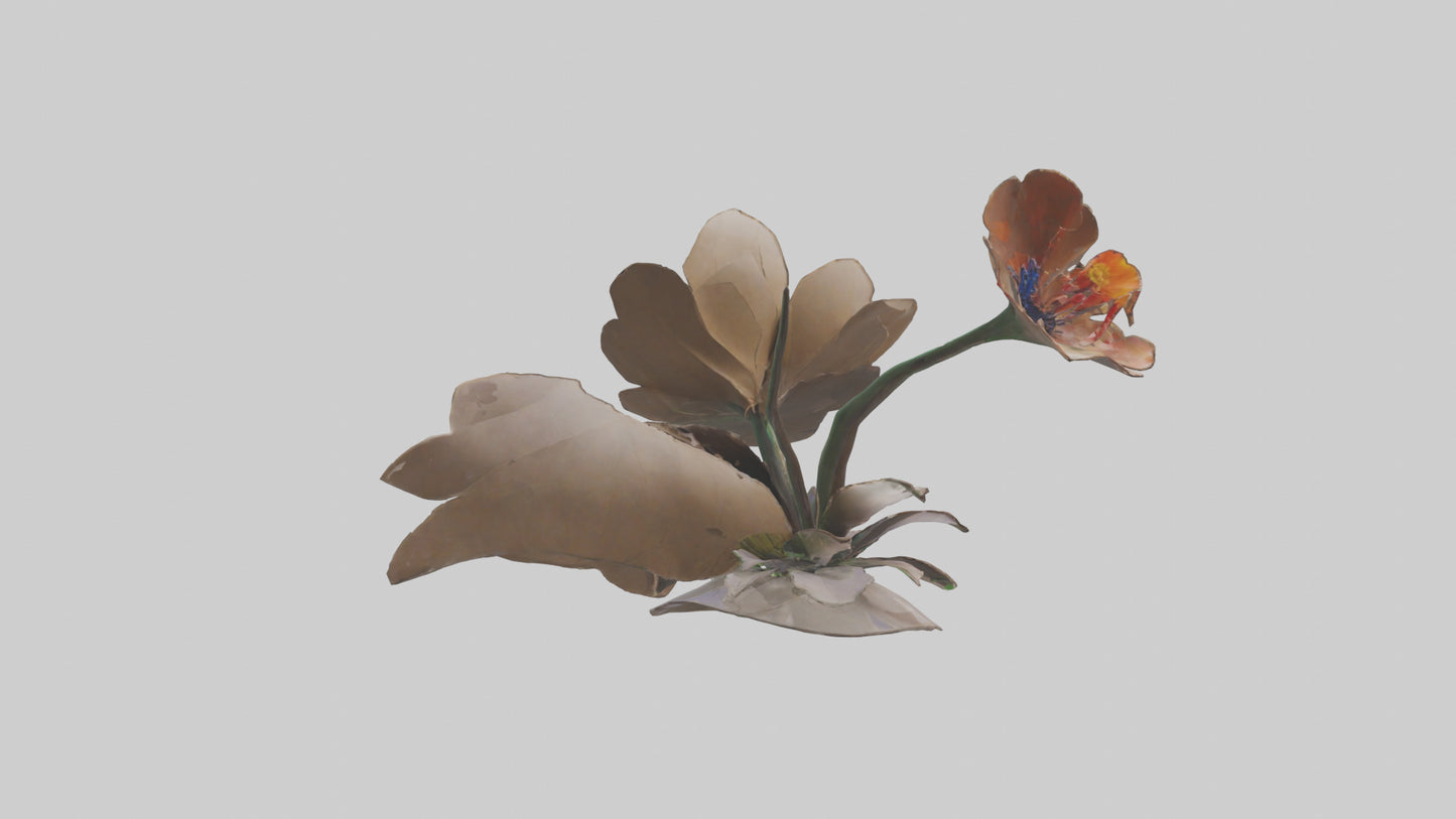Flourishing Flower Sculpture model 3D model