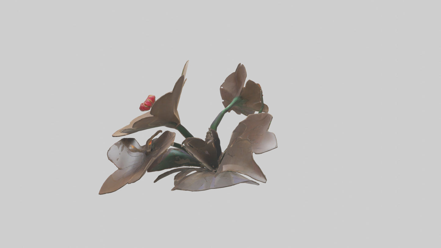 Flourishing Flower Sculpture model 3D model