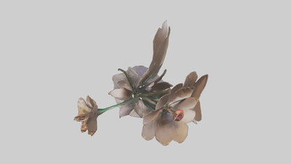 Flourishing Flower Sculpture model 3D model