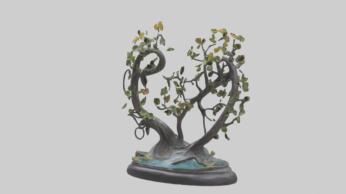 Flow of Nature statue model 3D model