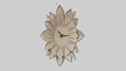 Flower Design Wall Clock model 3D model