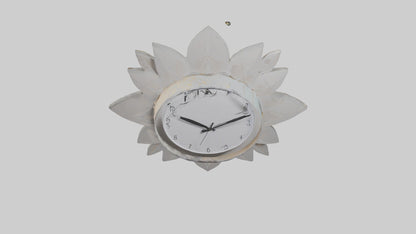 Flower Design Wall Clock model 3D model