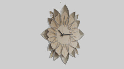 Flower Design Wall Clock model 3D model